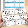 12-Page Reusable Erasable Pen Training Connection Card Set with Colorful Tracking Cards & Sticky Notes - Memory Improvement