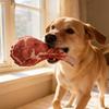 Tomahawk Steak Dog Chew Toy Bite Resistant Squeaky Stuffed Steak Universal Puppy Cat Teething Cleaning Interactive Toy Pet Supplies