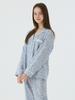 Lunalujeuseutyudio Women'S Lazuli Cotton Long Sleeve Lace Collar Two-Piece Pajamas