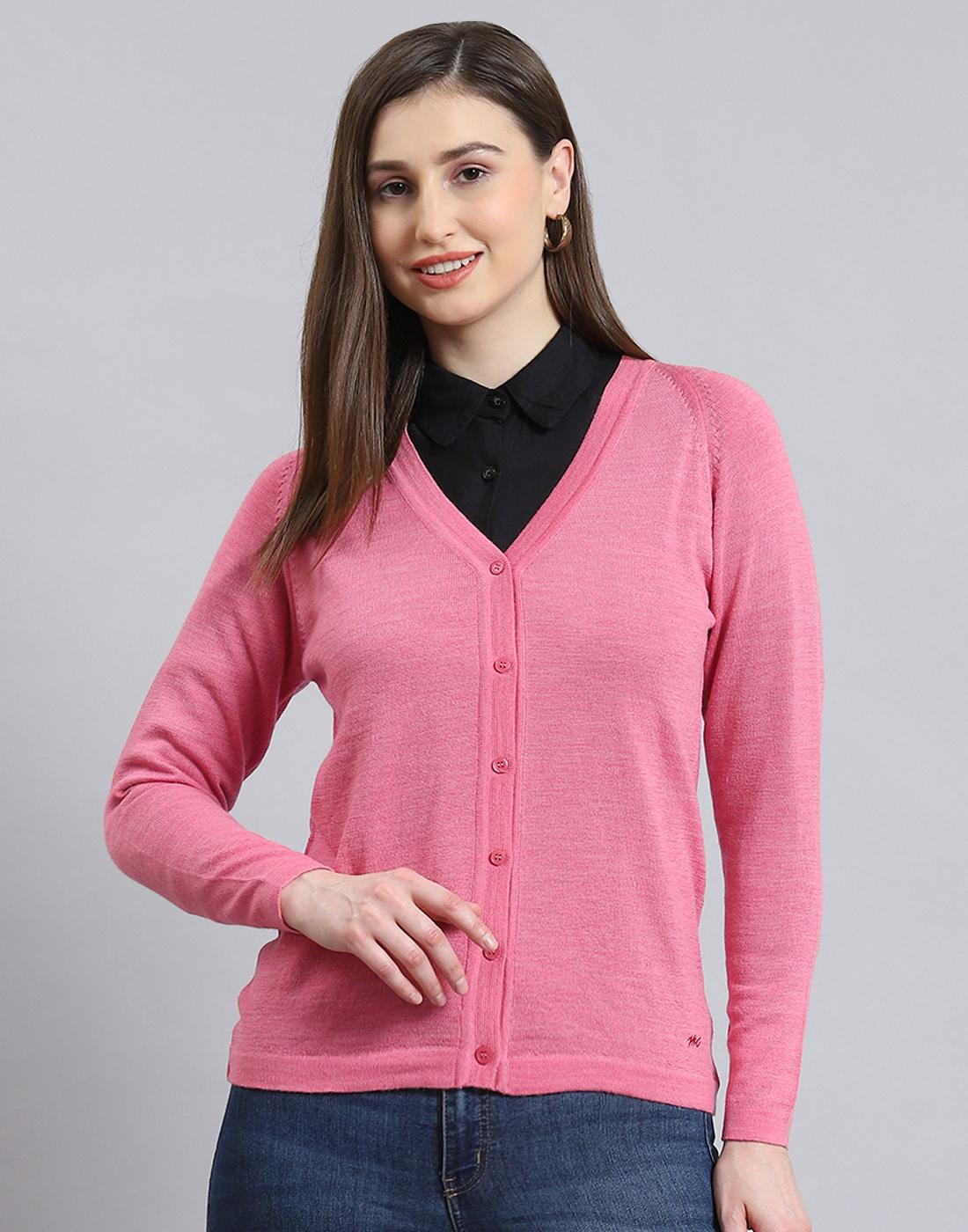 

Monte Carlo Pink Solid Cardigan XL розовый