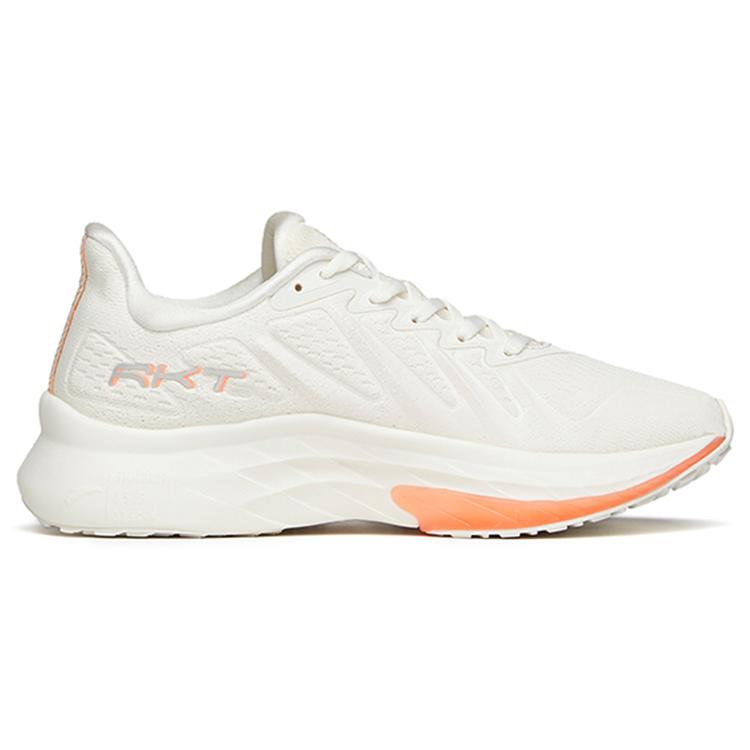 New Anta Rocket 3.0 Cushioning Breathable Wear Resistant Slip Resistant Low Top Running Shoes Women's Ivory White 122145587-3