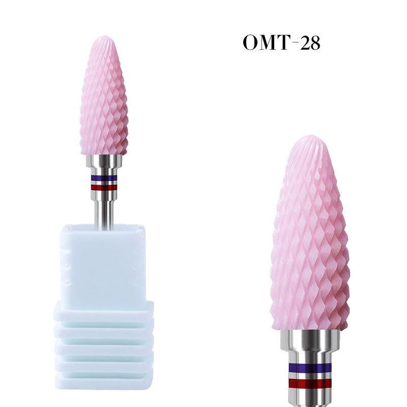 Electric Nail Drill Bit Milling Cutter Ceramic Tungsten Carbide Polishing Grinding Head For Manicure Cutters Nail Art Tools