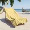 1 sztuka Ciepły ręcznik plażowy w paski - Super chłonny, Ultra miękki, Szybkoschnący, Unisex - Nadaje się do pływania, surfingu, na kemping i wędrówki