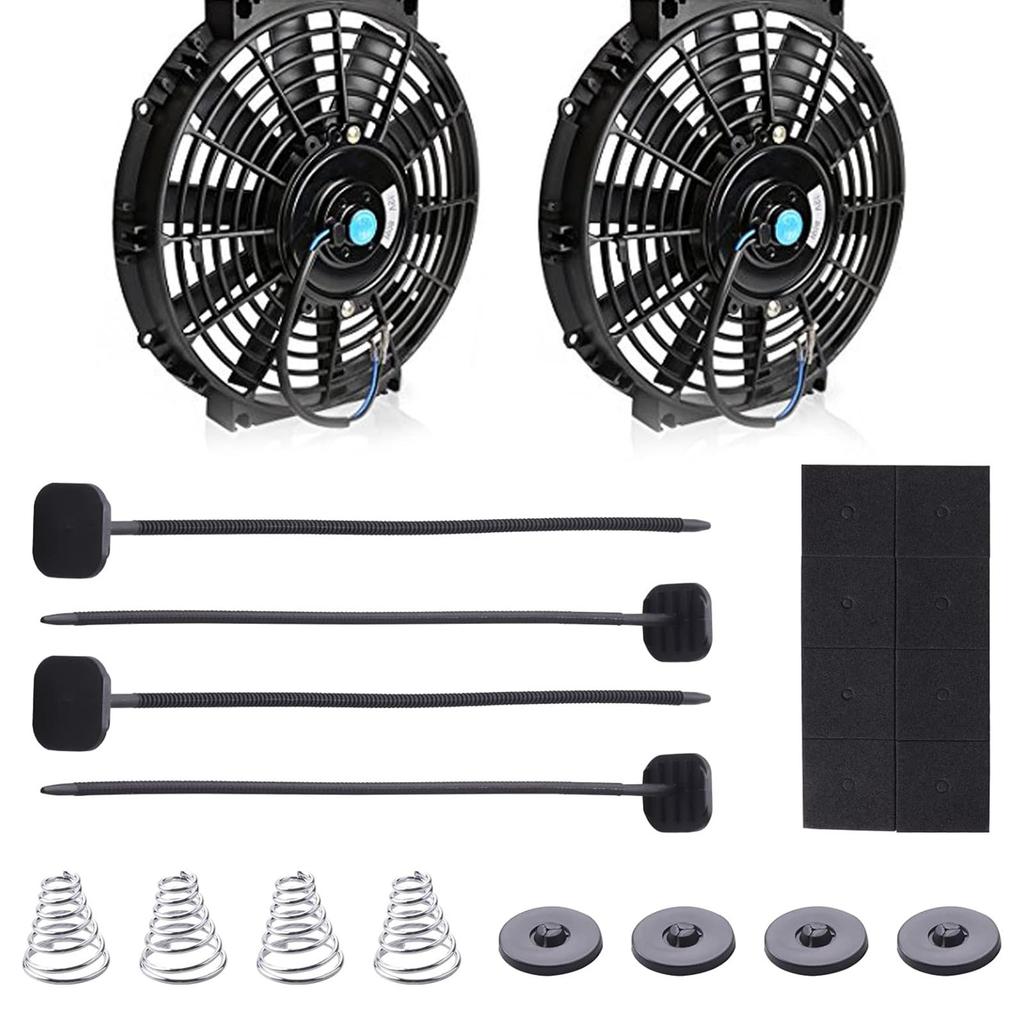 Kühlerlüfter Halterung Kabelbinder Clips Elektrische Übertragung Kühler Montage Befestigungsband Universelles Lüftermontage-Kit Einfache Installation
