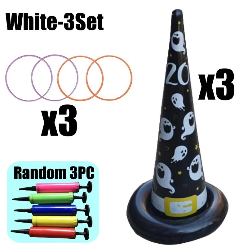 Halloween Games Inflatable Witch Hat Ring Toss Game Halloween Inflatable Ring Toss Game Halloween Indoor Outdoor Family Game