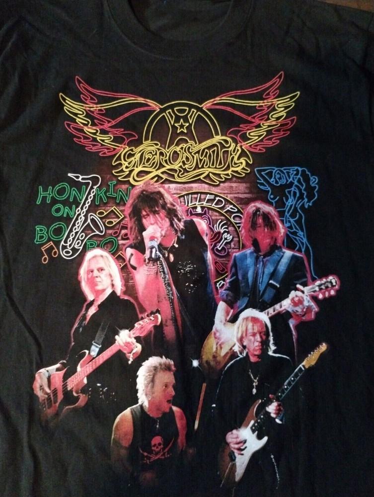 Rare AEROSMITH HONKIN  ON BOBO Gift For Fan Black All Size Shirt AC917 Unisex T-Shirt XXL