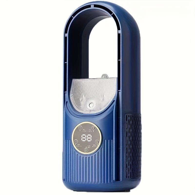 USB Powered Bladeless Fan With Mist Spray Night Light Quiet Cooling Desktop Fan For Home Office Dorm Use