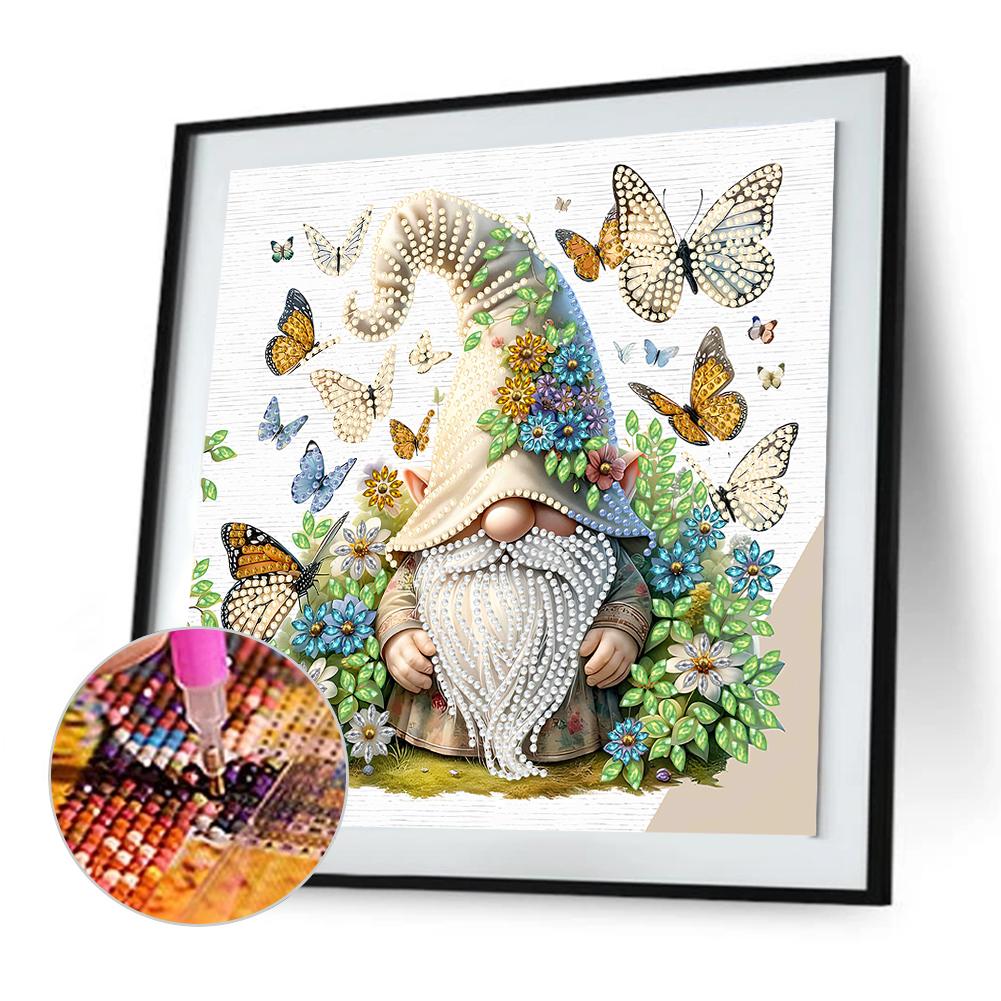 Easter Garden Gnome Decor Home Decoration Art Handmade Craft 5D DIY Partial Special Shaped Drill Diamond Painting Kit 30*30CM