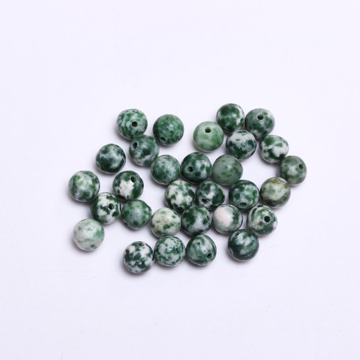 

Круглые бусины бусины ручная работа своими руками зеленый камень ювелирные изделия аксессуары натуральный камень бусины россыпью 4/6/8/10 мм 6mm about 30Pcs