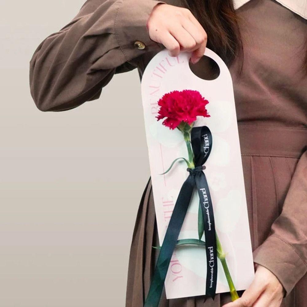 5pcs Hand-held Gift Wrapping Paper Paper Gift Handbag Flowers Packing Bags  Wedding Party