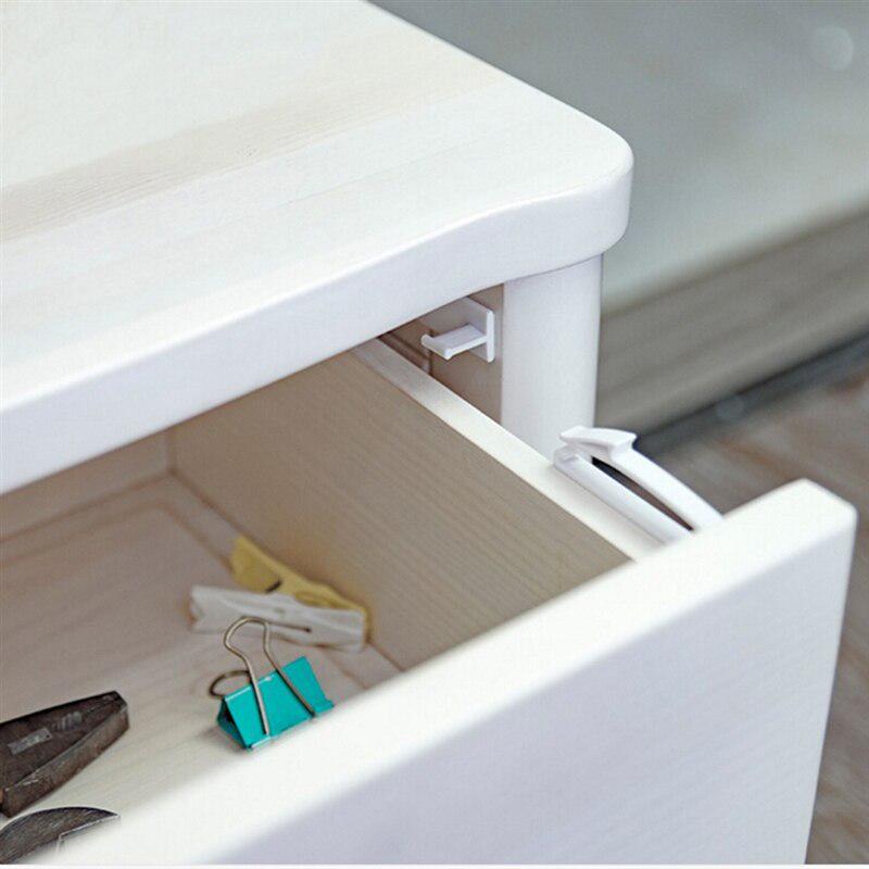 Baby Anti-Pinch Cabinet Toilet Childrens Drawer Safety Lock Refrigerator Childrens Drawer Lock 8 Pieces