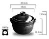 Minosarara Earthenware Pot for 2 for Direct Heat Black Glaze Line Double Made In Banko Ware Rice, Cups, Only, Pattern, Lid, Japan,