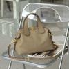 New messenger bag fashionable large capacity high sense foreign style first layer cowhide portable shoulder leather women's bag