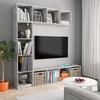Bookcase / TV Stand - Maison Exclusive - 3 Pcs - Concrete Grey - 180 X 30 X 180 Cm