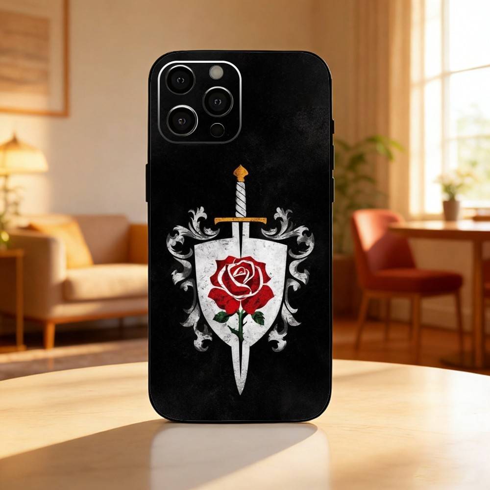 KCD K-Kingdom Come Deliverance 2 Etui na Telefon Dla iPhone17,16,15,14,13,12 Plus,Max Miękki Silikon Czarna Osłona