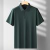 Men's Plus Size Cotton Short-Sleeve Polo Shirt