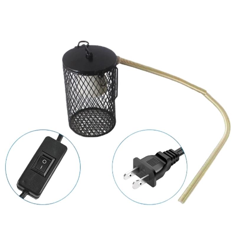 Heat Lamp Cover for Reptiles Ensuring Even Heat Dispersion and Enhancing Protections in Enclosures Bird Cage Accessory
