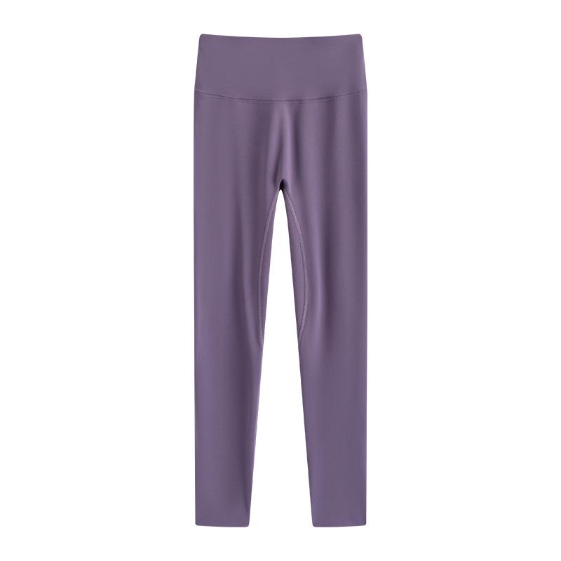 Women's High Waist Seamless Yoga Leggings - Nude Feel, Tummy Control, Hip Lift, Spring/Summer Fitness Pants