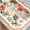 Clear Hard Plastic Glasses Case Flower Design Anti-Crush Eyewear Box Portable Travel Sunglasses Holder for Women Storage Case