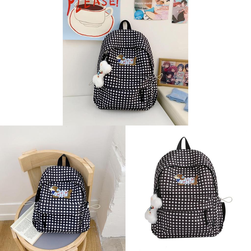 Double River Girl School Backpack With Nylon Material For Students And Casual Use