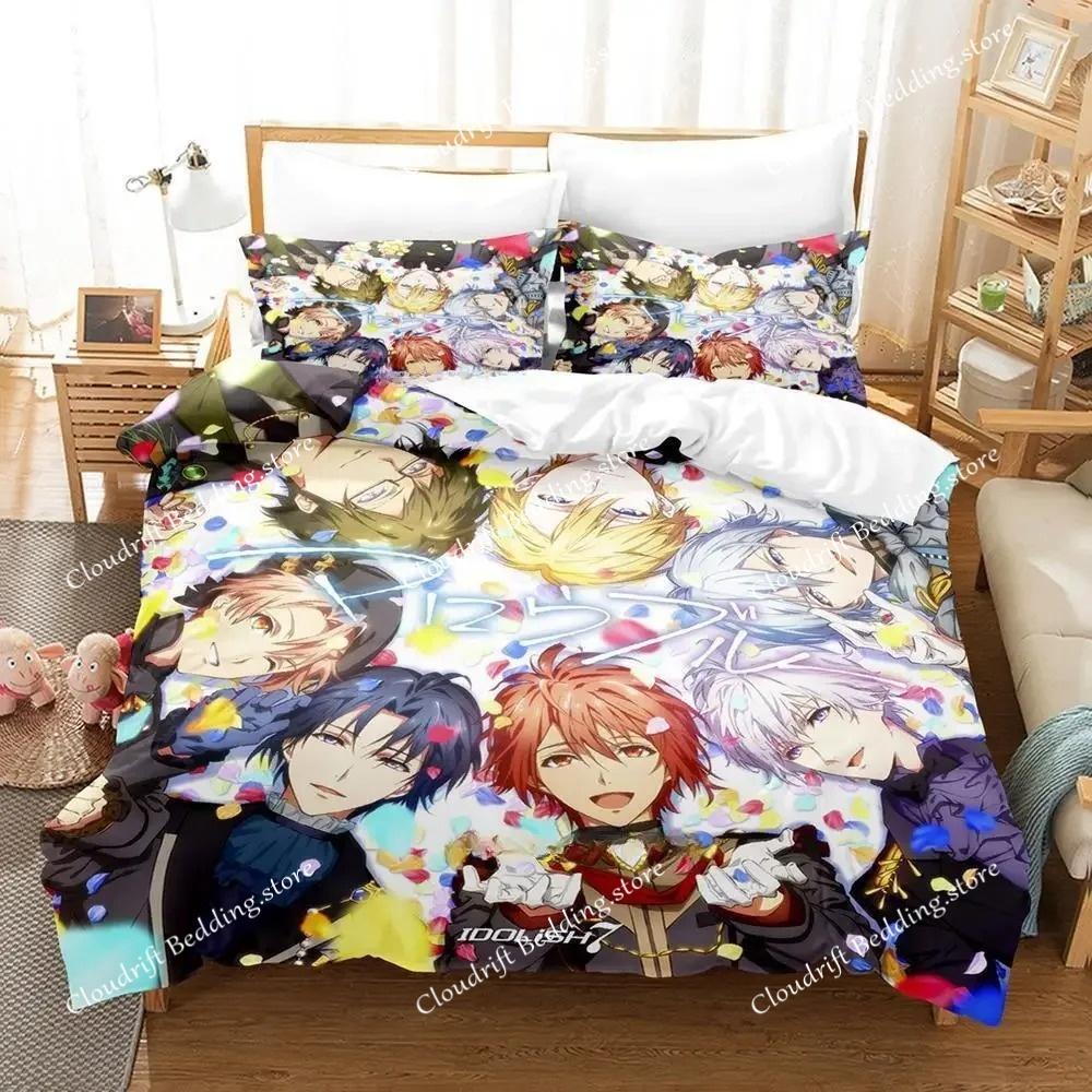 IDOLiSH7 Bedding Set Single Twin Full Queen King Size Bed Set Adult Kid Bedroom Duvet cover Sets 3D Print Anime Bed Sheet Set