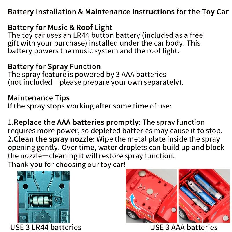 A Fire Truck with an Alloy Cabin, Can Spray + Water Spray, Move Forward, Suitable for Over 6 Years Old, Perfect Gift