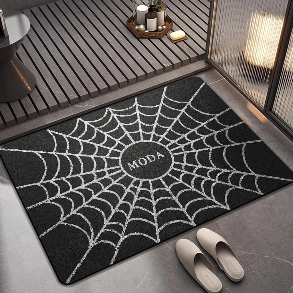 Bathroom Mat Absorbent Mat Toilet Door Mat Anti Slip Can Be Cut Household Dirt Resistant Mat