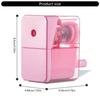 Classroom Manual Pencil Sharpener with Shavings Container, Auto Feeding In Adjustable Thickness Sharpener for Student