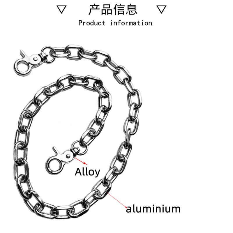 Fashion Punk Hip-hop Chain for Pants Waist Chain Accessories Belts Women Men Metal Pant Chain On Jeans Gadgets for Men