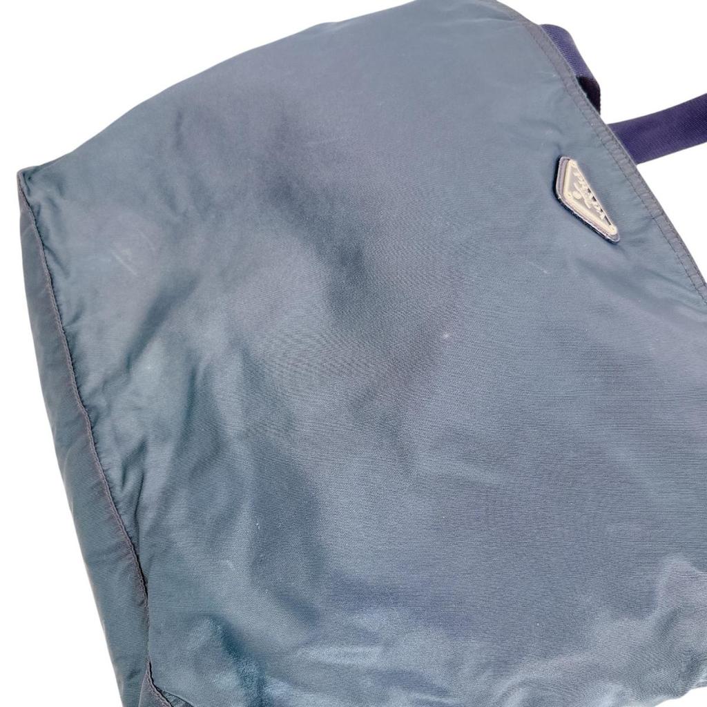 PRADA Commuting to school Large enough to fit A4 size paper Tote Bag Nylon Women Used