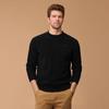 JEEP Men's Thick Chenille Fleece Embroidered Round Neck Sweater