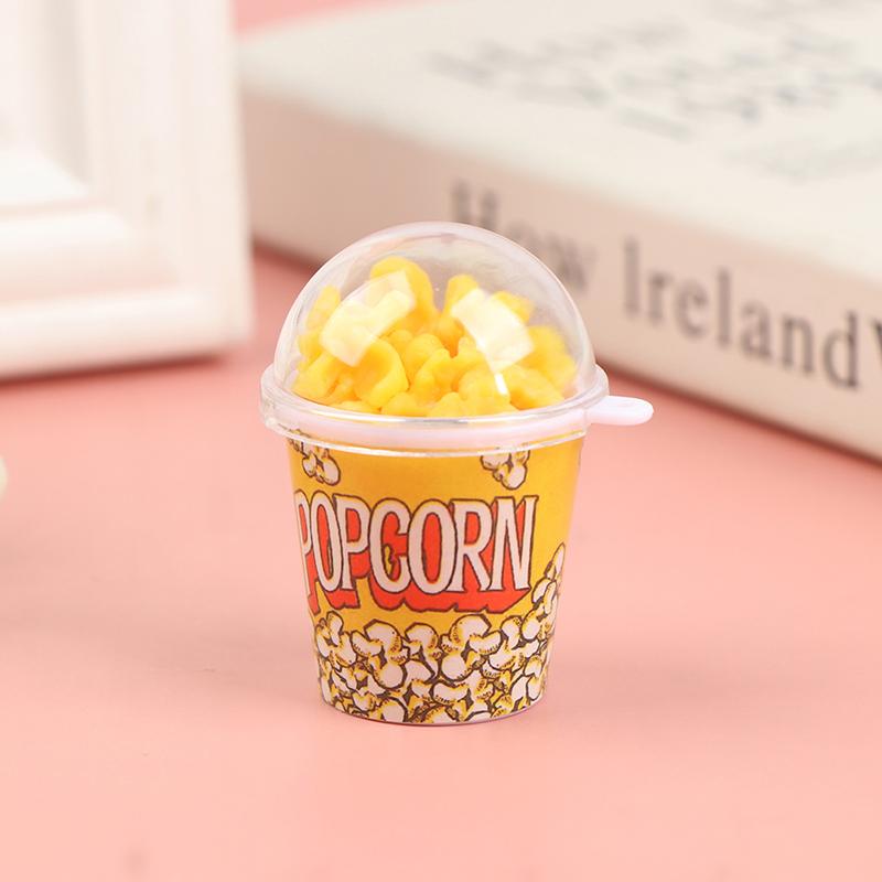 1:12 Dollhouse Miniture Popcorn Bucket Snacks Pretend Food Decoration Prop Toys
