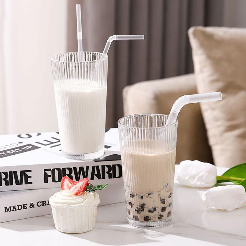 100Pcs/Bag Disposable Individually Packed Kitchenware Plastic Straws Party Supplies Water Cup