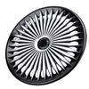 Set 4 Pezzi Copricerchi Auto 16 Pollici Eleganti Clip-On ABS R16 Sostituzione per la Maggior Parte di Auto Camion SUV