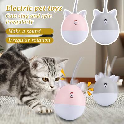 Cat Teasing Device Rechargeable Cat Self-high Sound No Rules Rotating Electric Pet Toy