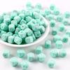 Kovict 20-26pcs 12mm Green Silicone Alphabet Letter Beads For Jewelry Making Letters For Bracelets Jewelry Accessories
