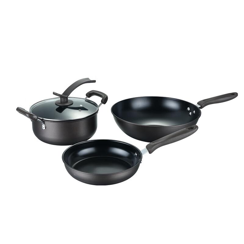 IBOH Wanjiale Iron Wok 3-Piece Set
