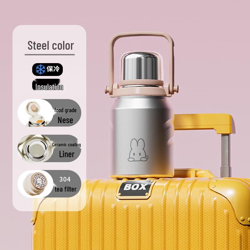 Yuzhuxun Portable Ceramic Insulated Water Bottle
