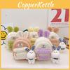 Juxingda Adorable Plush Children's Backpack Soft Lambswool Bunny Keychain Design For Boys And Girls