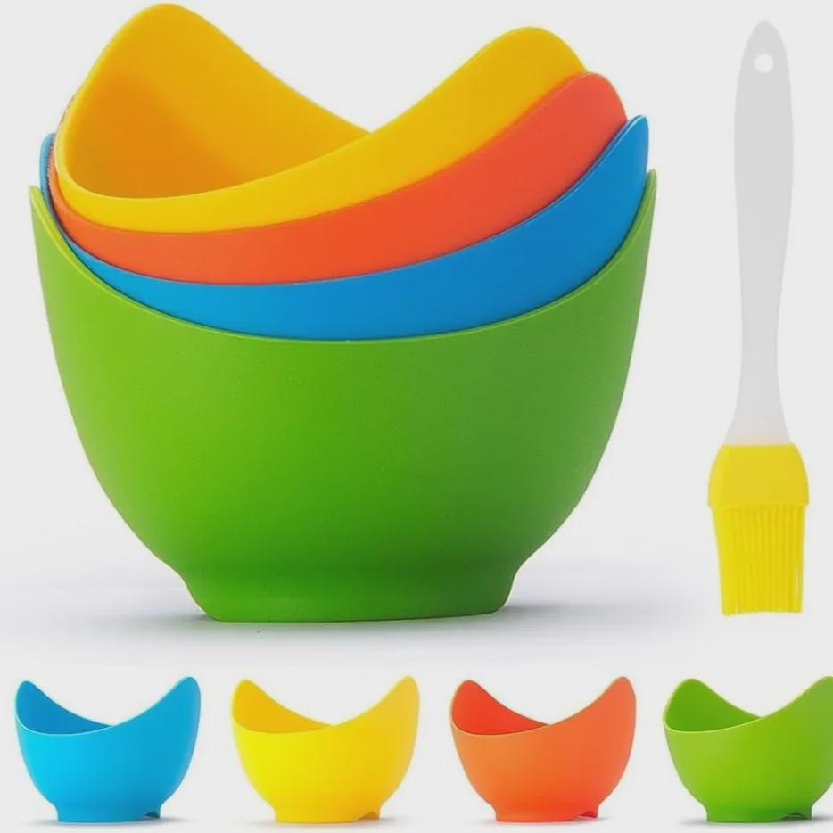 Silikonowa Forma do Gotowania Jajek w Koszulkach - Wysokotemperaturowa i Bezpieczna dla Żywności