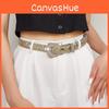 Fashion Pearl Embellished Pu Leather Belt For Women With Silver Alloy Buckle For Casual And Chic Looks