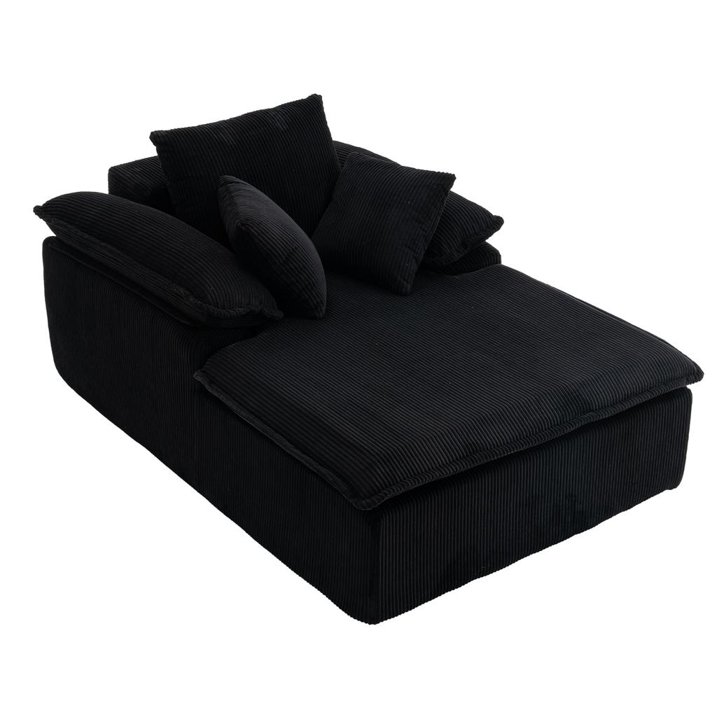 A 46cm high reclining sofa, with a frameless design. A more comfortable reading sofa, equipped with wide armrests, no need for installation.