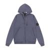 STONE Classic Solid Color Hooded Long-Sleeve Unisex Jacket with Badge – Trendy Island Style for Couples
