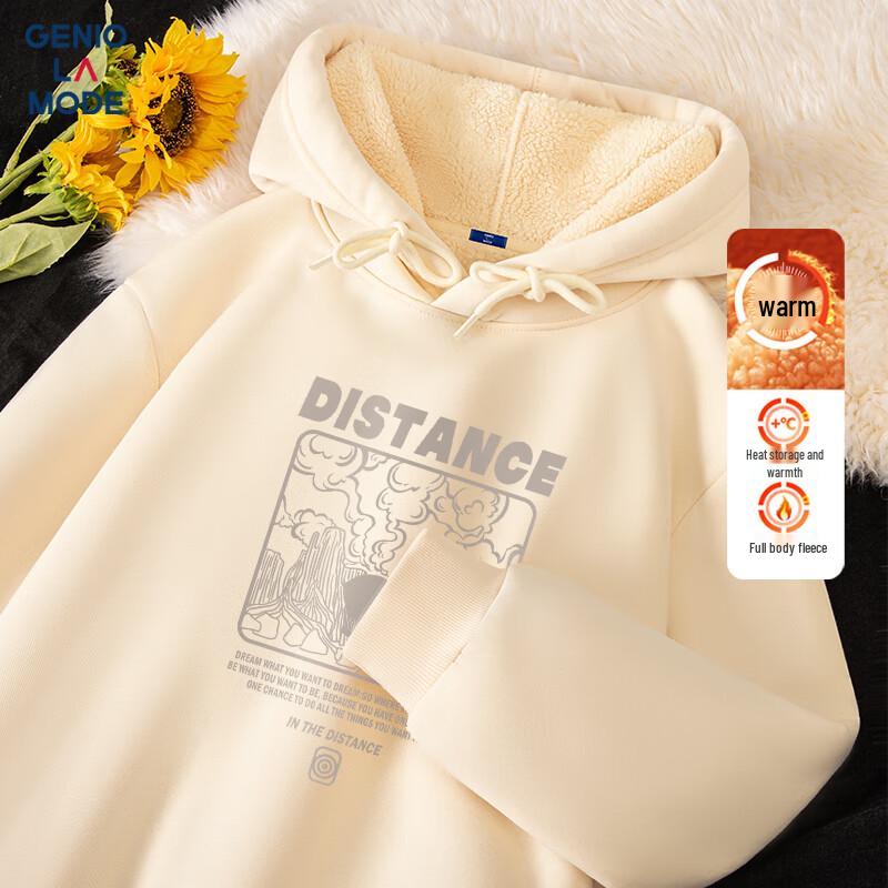 GENIOLAMODE Men's Heavyweight Sherpa Fleece Hoodie