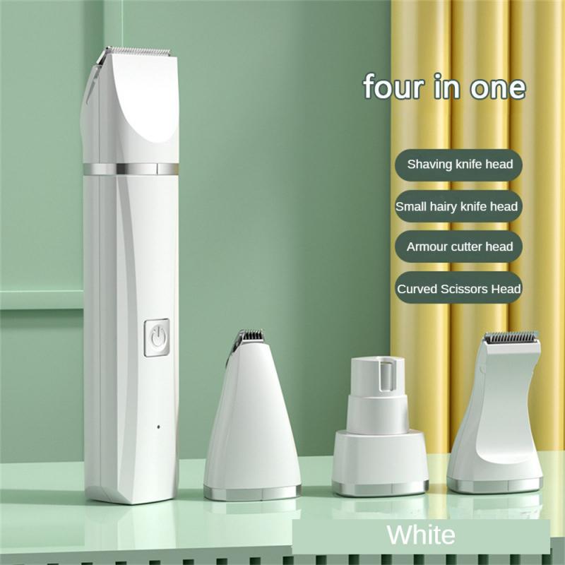 In 1 Electric Dog Cat Hair Cutter Pet Grooming Clipper Professional Cat Nail Grinder Dog Hair Trimmer Rechargeable Poodle Paws