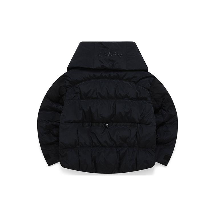 Fila Athletics Warm Removable Scarf Solid Color Down Jacket Women Outerwear Deep-Black A11W141918F-BK