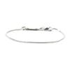 SEWNSWEN SILVER SLIM SNAKE CHAIN BRACELET