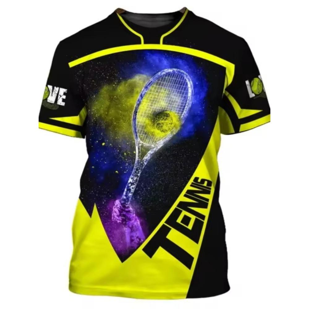 Fashion 3D Ball Pattern T Shirt for Men Hip Hop Trend Harajuku Streetwear Casual O-neck Short Sleeve Summer Loose Tops