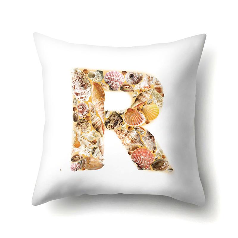 Polyester Pillowcase Automobile Decoration Home 26 English Letter Printed Pillowcase