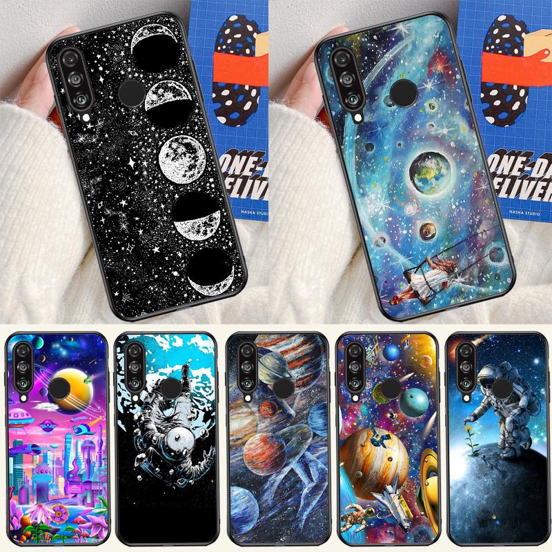 Moon Stars Space For Huawei Nova 9 10 SE 12i 12s 11i 5T Y91 Y90 Y60 Y70 Y72 Y61 P60 Pro P20 P30 P40 Lite Case